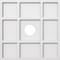 Ekena Millwork Rubik Architectural Grade PVC Contemporary Ceiling Medallion, 16"OD x 3"ID x 5 1/2"C x 1"P CMP16RK-03000 - alternate 1